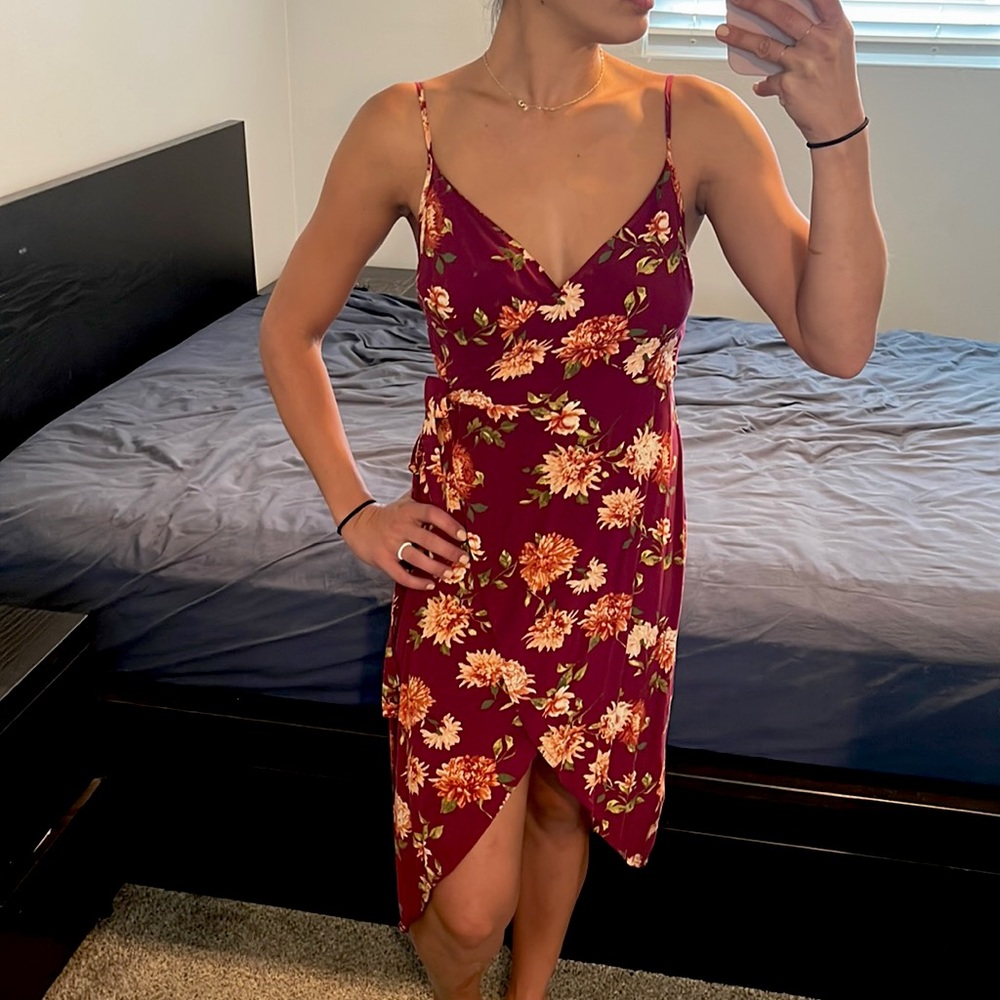 Forever21 Flower Wrap Dress M